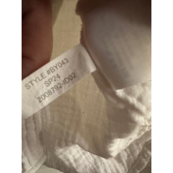 J. Crew White 100% Cotton Gauze Button Front Shirt Womens Sz XXS IMPERFECT - Picture 6 of 9